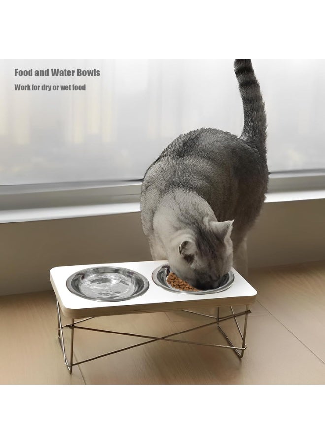 jaexest 4-Pack Stainless Steel Cat Bowls, 5.5 Inch Shallow Dishes for Small & Medium Cats, Durable Metal Pet Bowls for Wet Food, Dry Food & Water, Easy Clean Indoor Feeding Bowls - Image 3